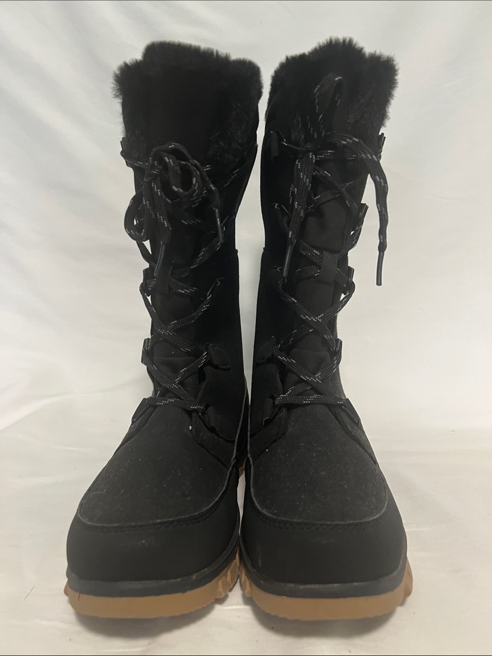 Women's Carla Tall Winter Boots - Universal Thread Jet Black 7